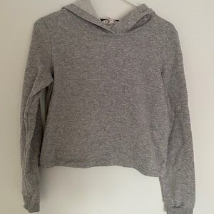 H&M cropped grey hoodie
